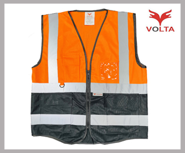 VOLTA SAFETY VEST RF 090 ORANGE-BLACK