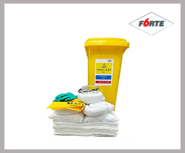 Forte Oil Spillkit Wheeled Bin 30